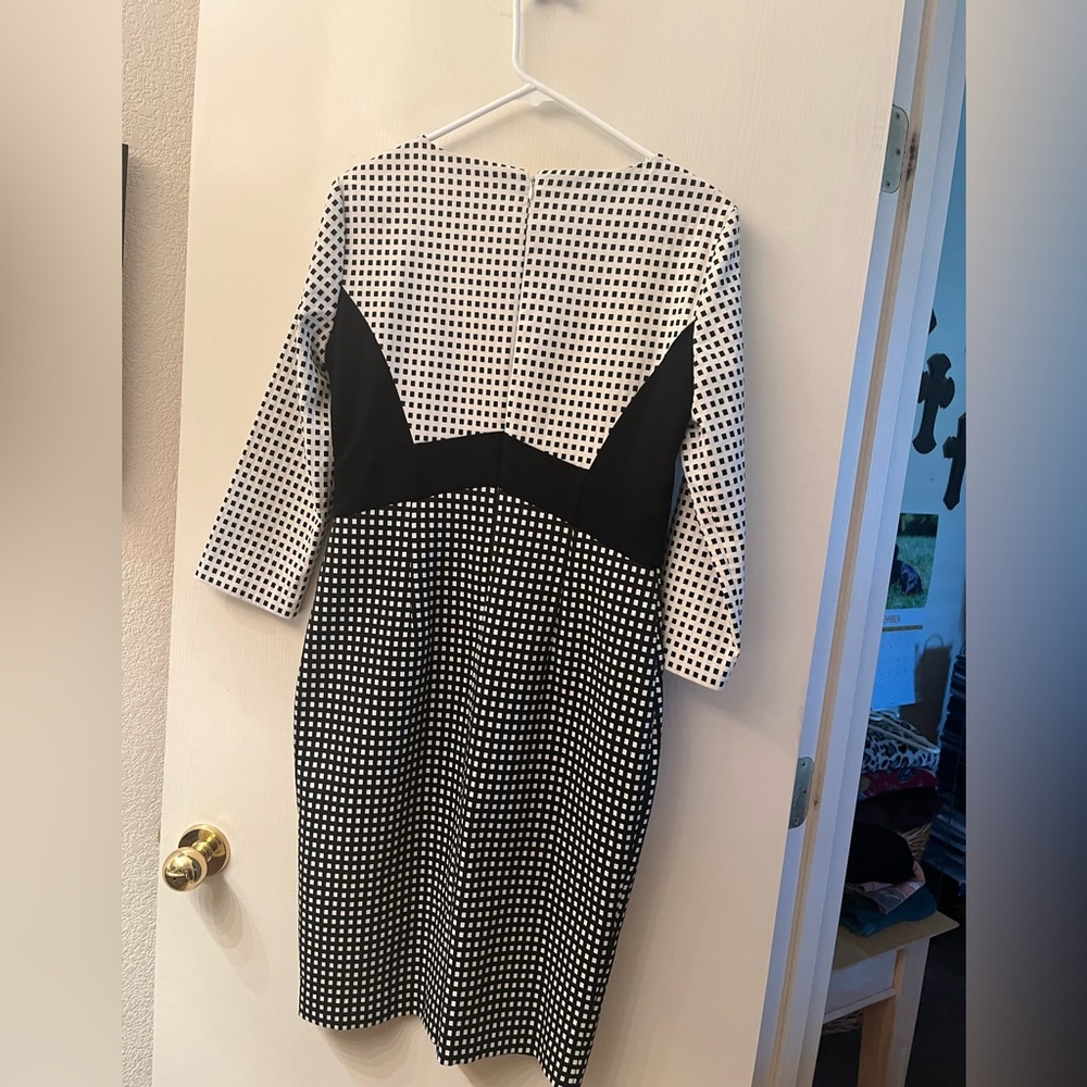 Alex Marie Black and White Mini Dress - Picture 2 of 3